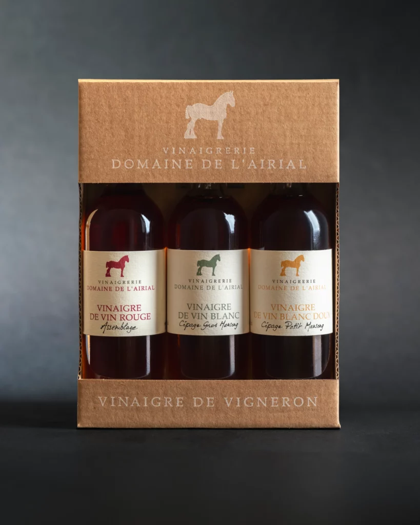 coffret trilogie vinaigres de vin airial